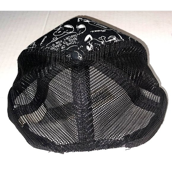 Vans Off the Wall Mesh Snapback Trucker Hat Cap Gray Black - Picture 3 of 3